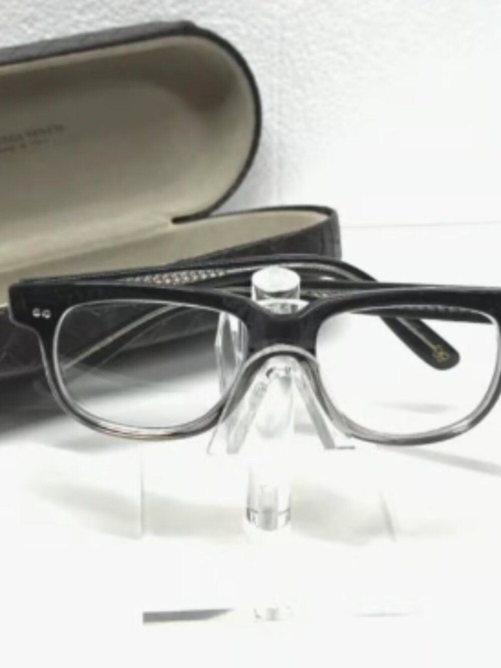 Bottega Veneta Eyeglasses Glasses Frames BV178 lj8 145 Blueish Grey 2 Tone Italy